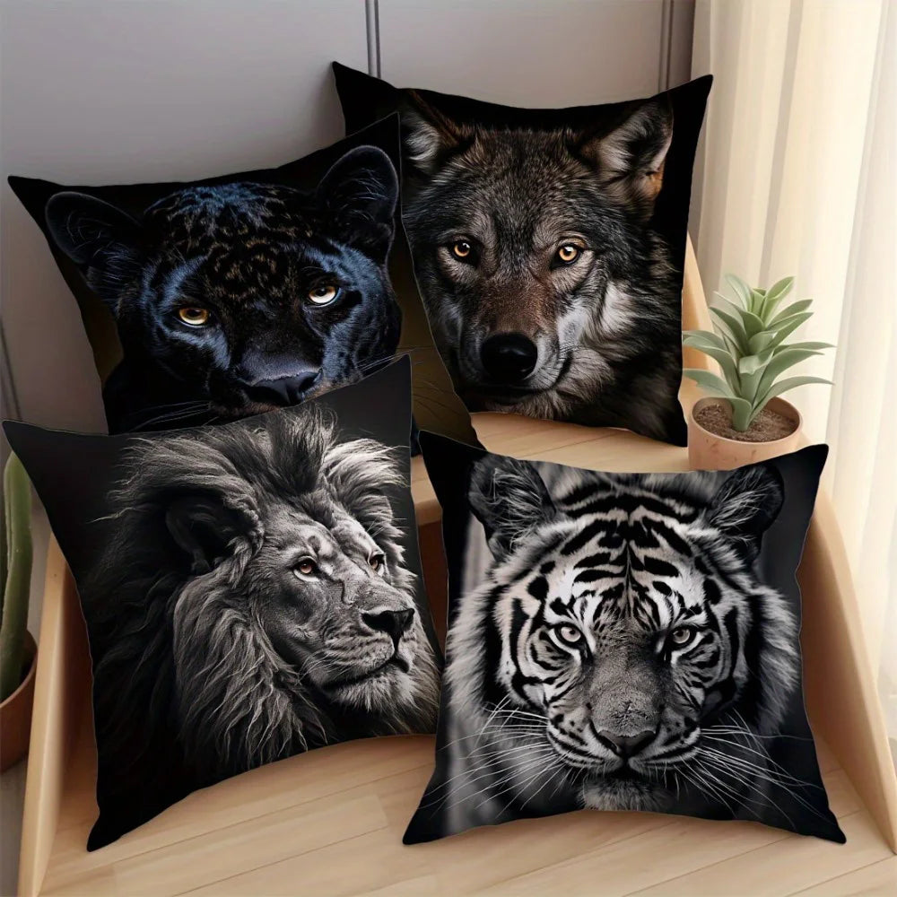 TESS7 -  Federe  leone, tigre, pantera nera e lupo