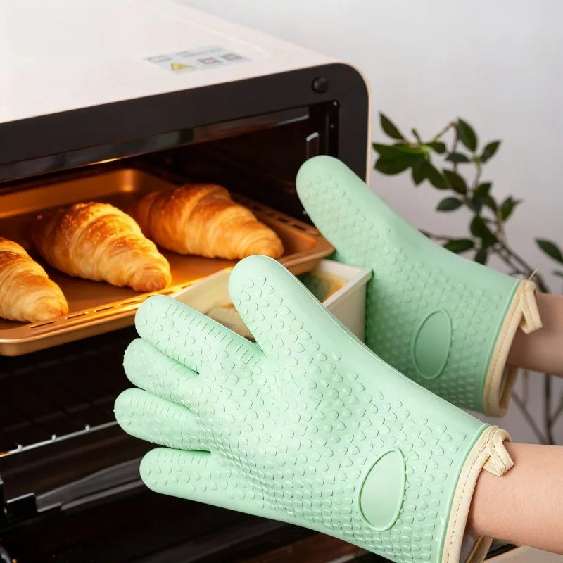 TESC36 - Guanti spessi antiscottatura in silicone, resistenti al calore