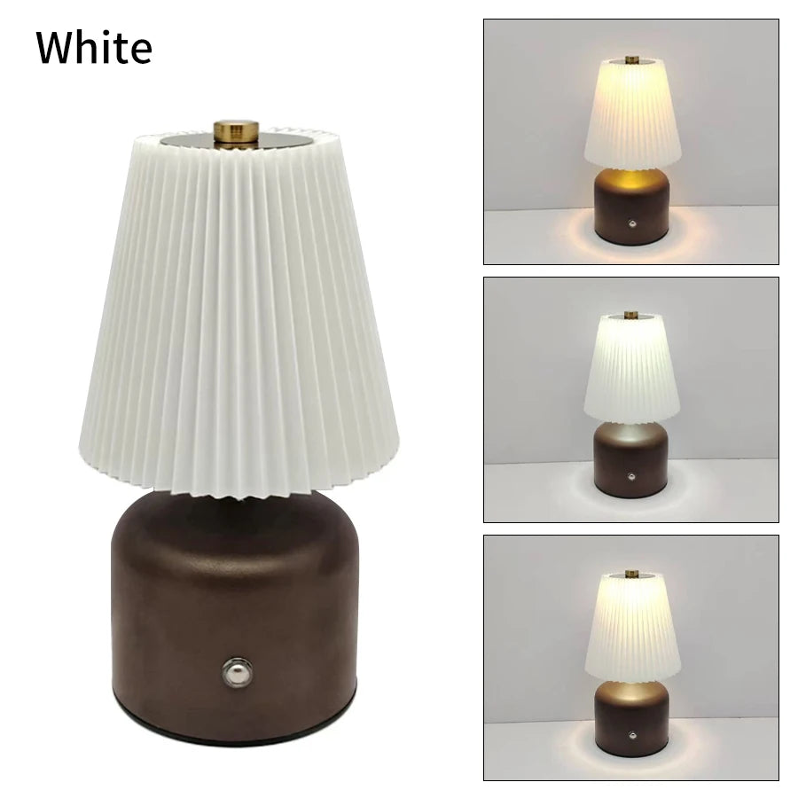 ILLR7 - Lampada da comodino per camera da letto, luce notturna a LED, dimmerabile