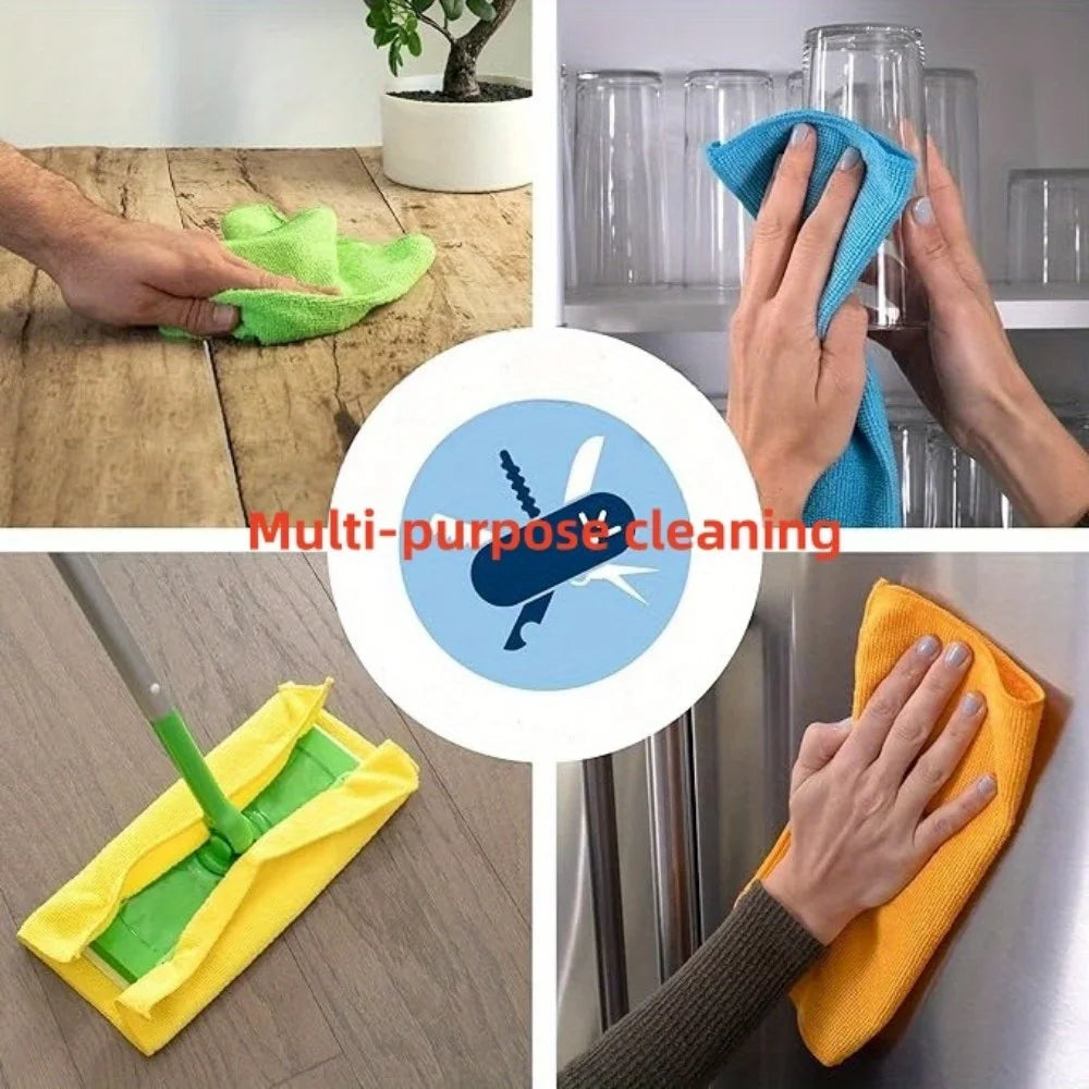PULIS1 - Set da 5/10/15 pezzi di panni per la pulizia in microfibra