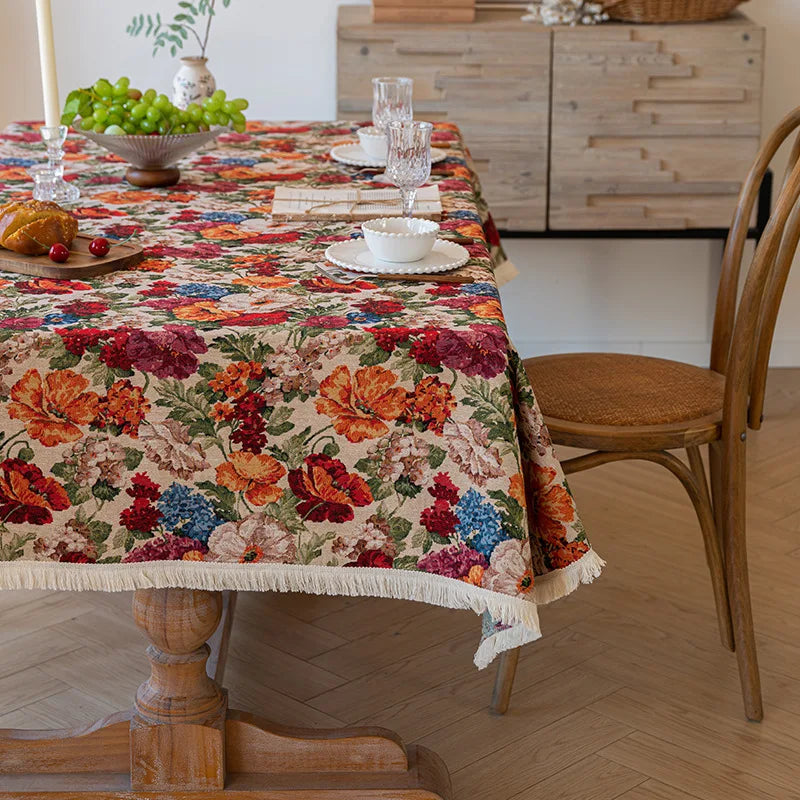 TESC22 - Tovaglia rettangolare rustica in jacquard