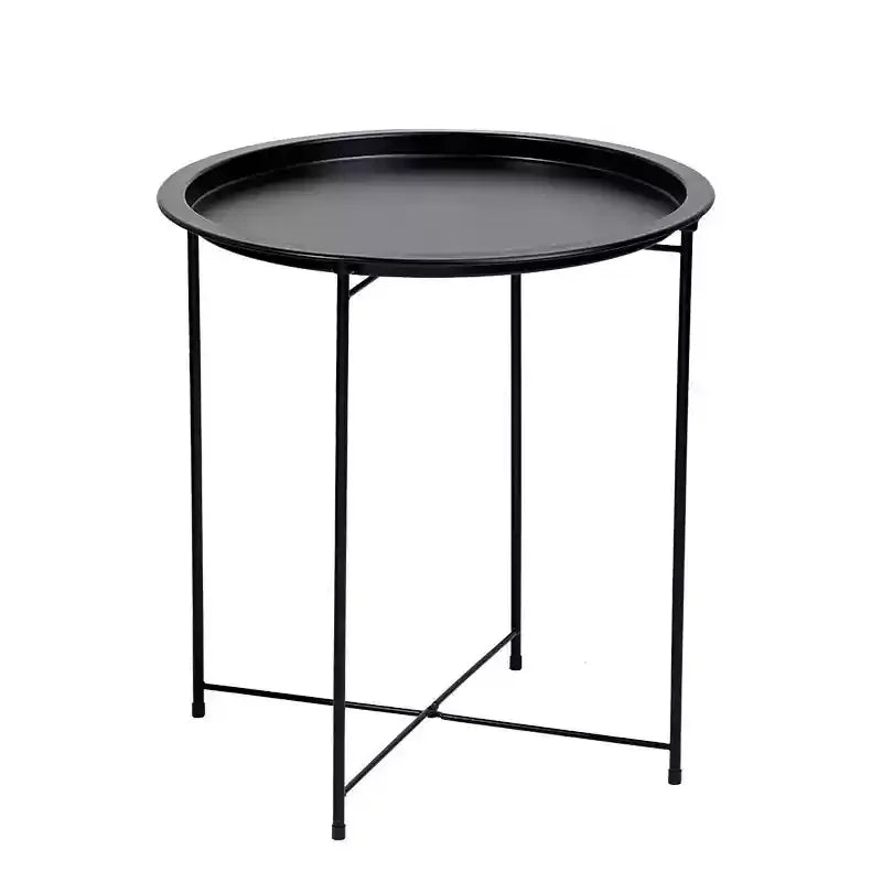 ARREM4 - Tavolino da caffè rotondo pieghevole da esterno