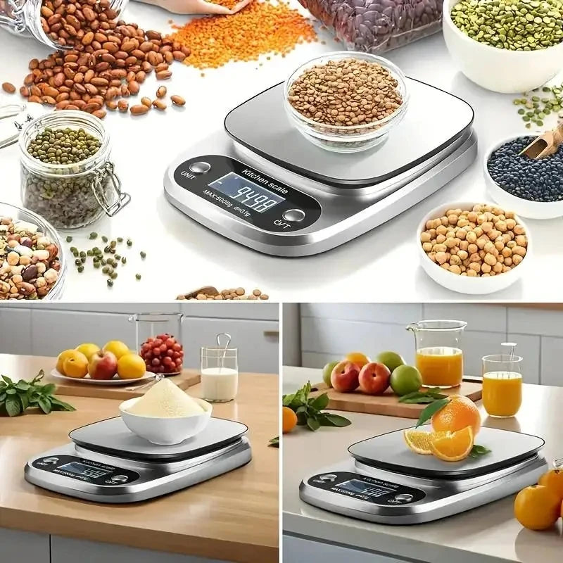 COTS25 - Bilancia da cucina digitale da 10 kg con funzione tara