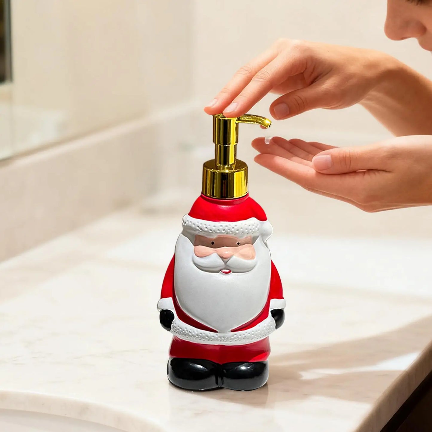 ACCL15 - Dispenser di sapone per il bagno natalizio