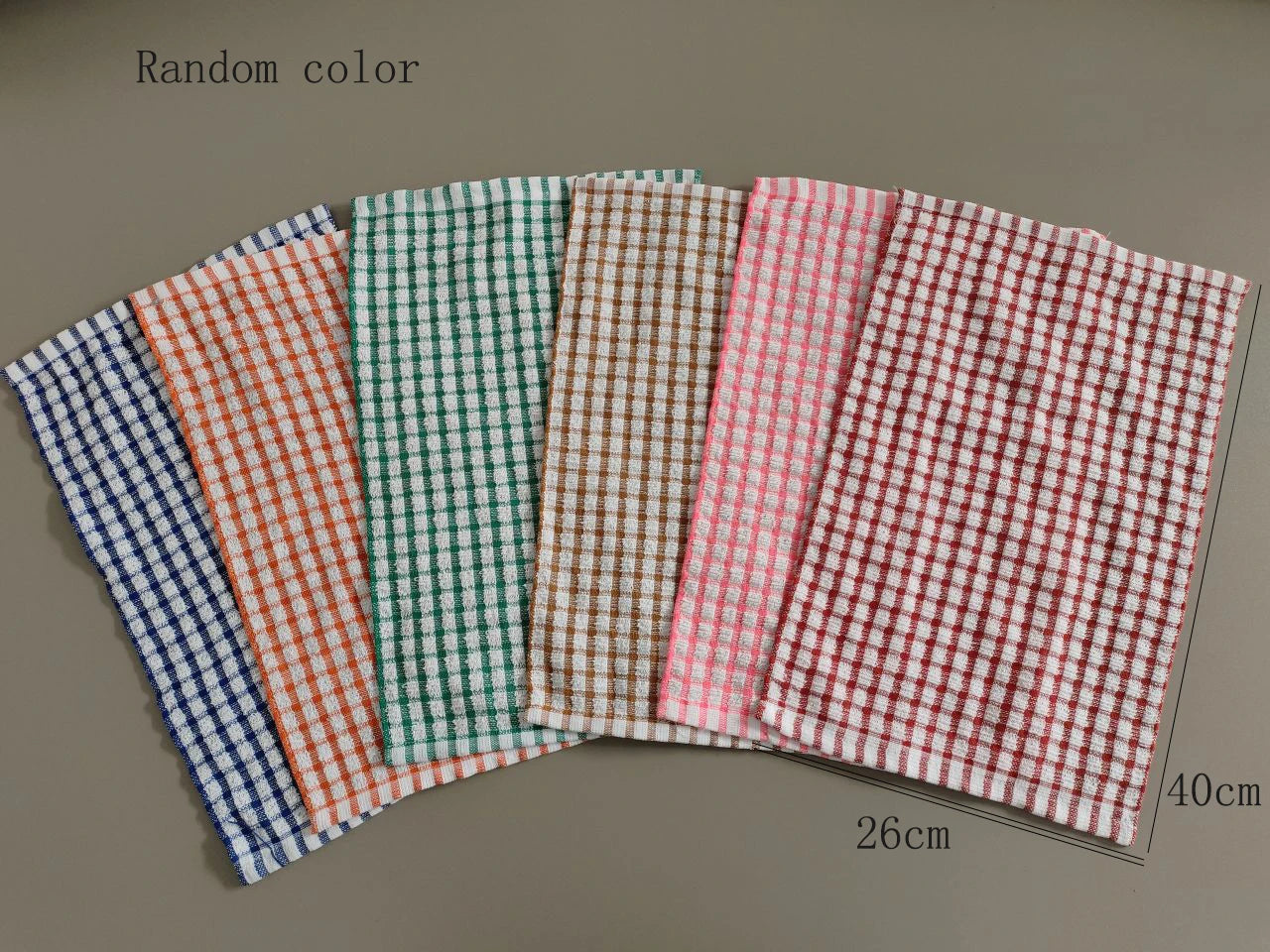 TESC3 - 6 pezzi di strofinacci da cucina in cotone