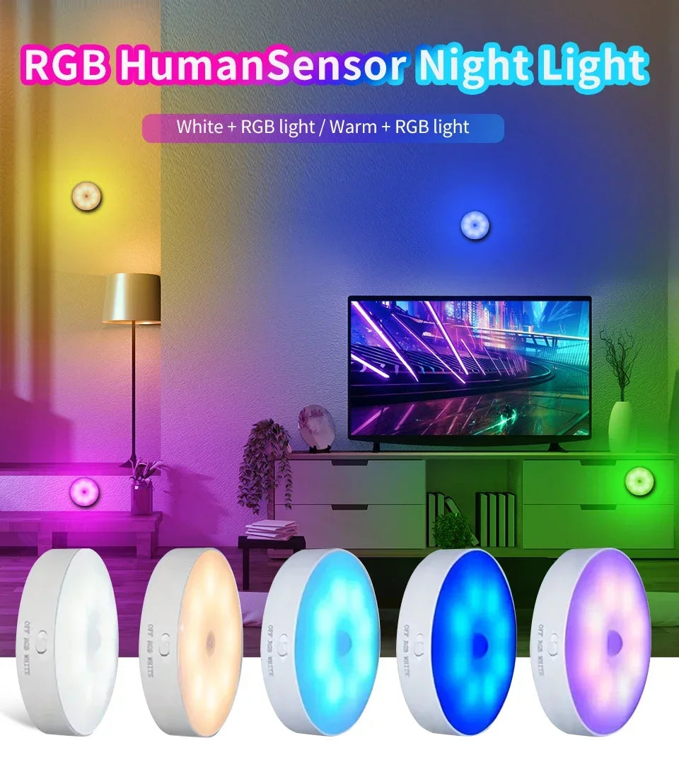 ILLR17 - Luce notturna a LED con sensore di movimento ricaricabile