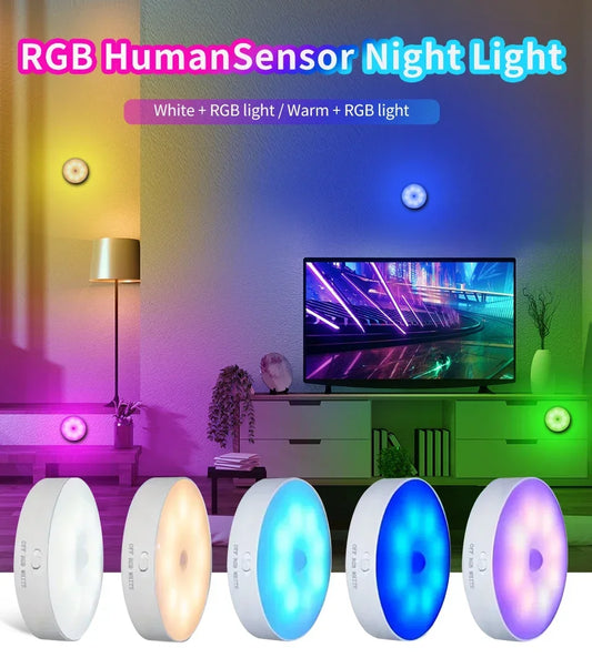 ILLR17 - Luce notturna a LED con sensore di movimento ricaricabile