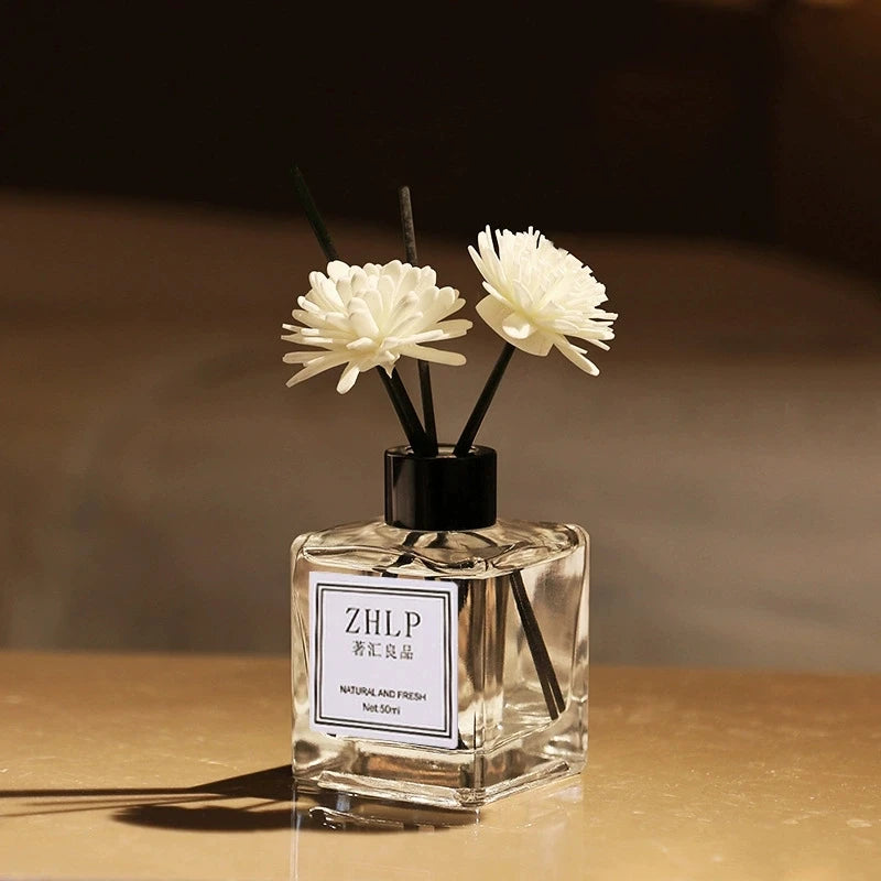 ARIB8 - Diffusori per aromaterapia senza fiamma da 50 ml con bastoncini