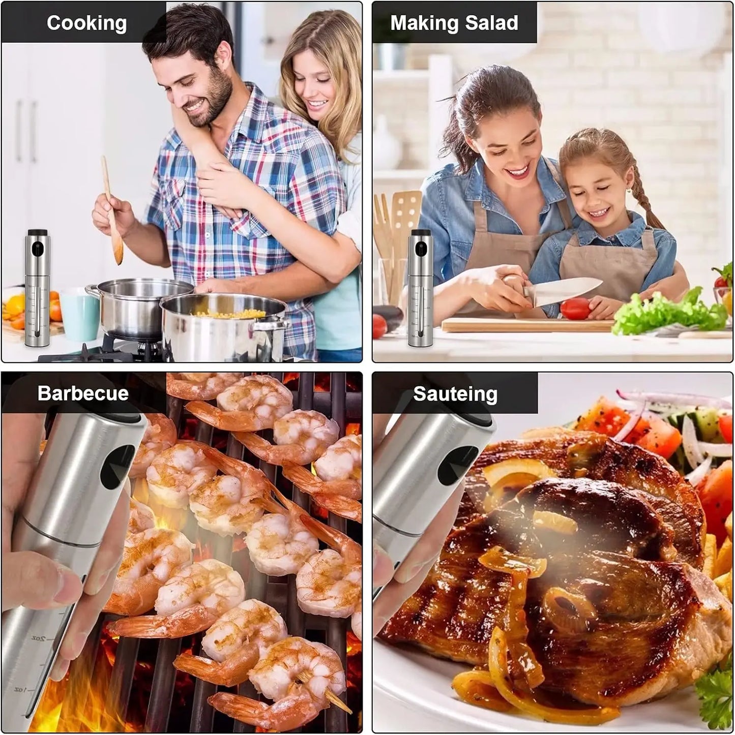 COTS24 - Flacone spray per olio o aceto da cucina