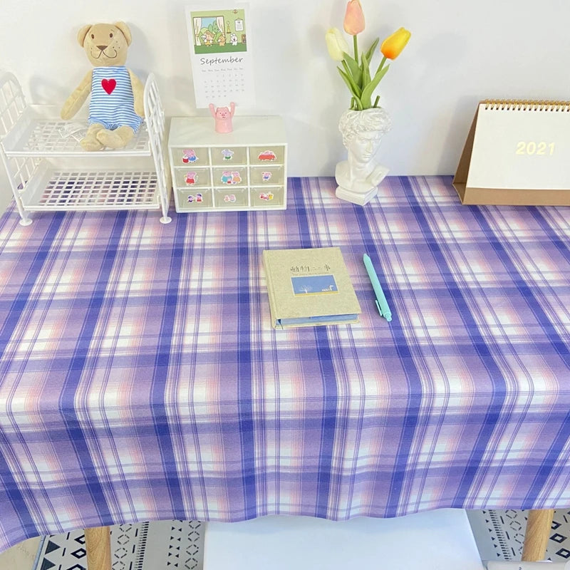 TESC19 -Tovaglia a quadri sala da pranzo