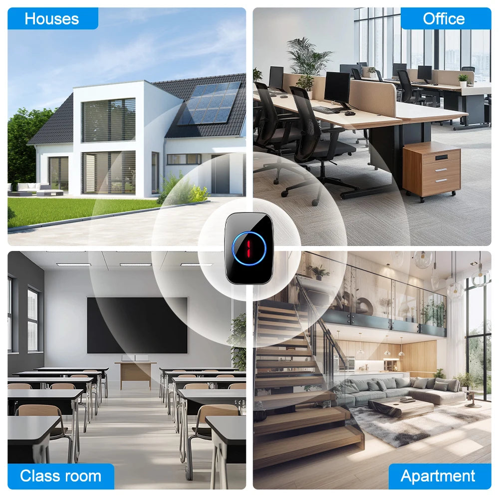 ACCET18 - Campanello wireless con display digitale