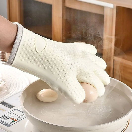 TESC36 - Guanti spessi antiscottatura in silicone, resistenti al calore