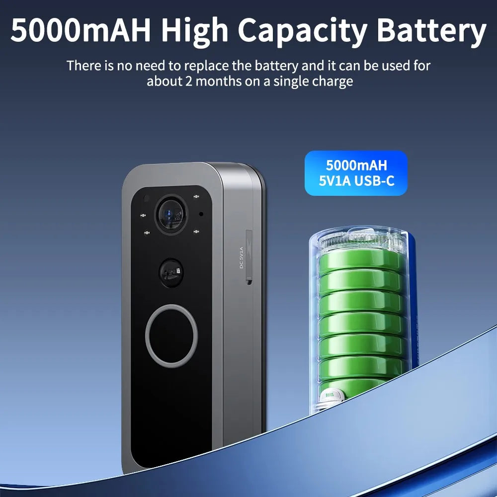 SICUD7 - Smart Wireless Intercom Campanello Digitale Videocamera