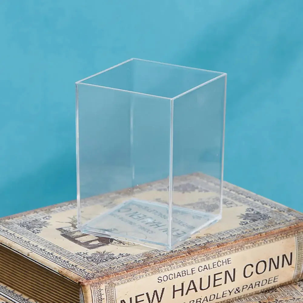 ORGAS8 - Portapenne da scrivania in legno, quadrato/rotondo/esagonale