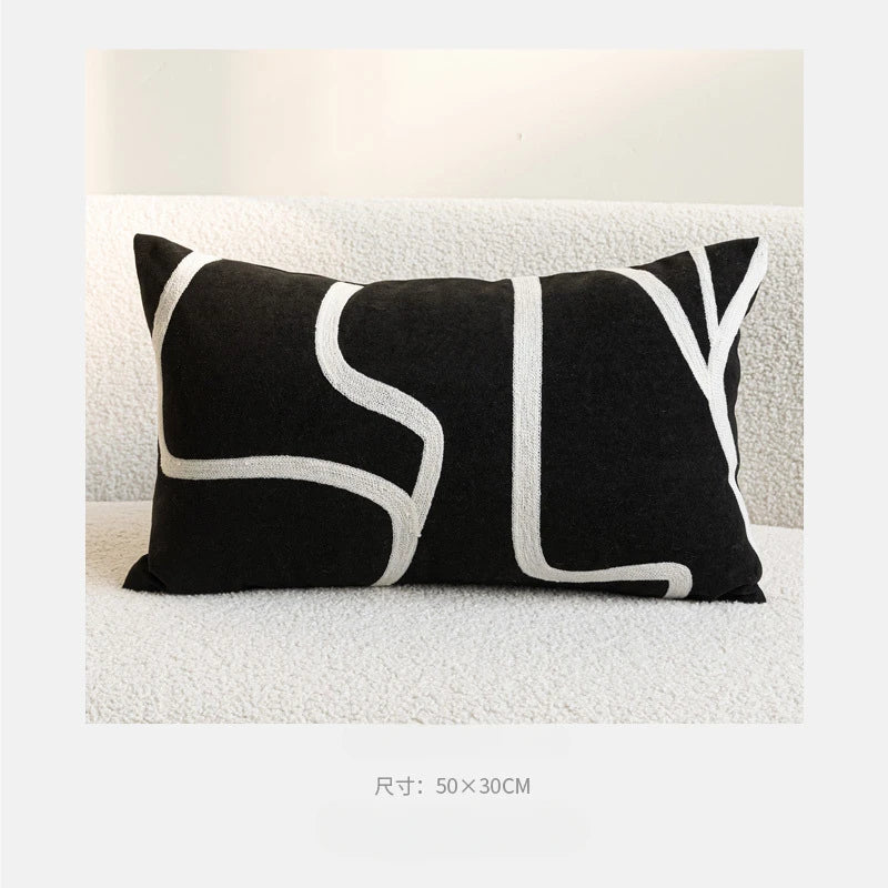 TESS6 - Copricuscino moderno di lusso  jacquard ricamato ad alta densità