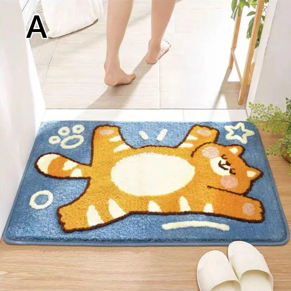 BAGC7 - Tappetino da bagno in materiale morbido con motivo a cartoni animati