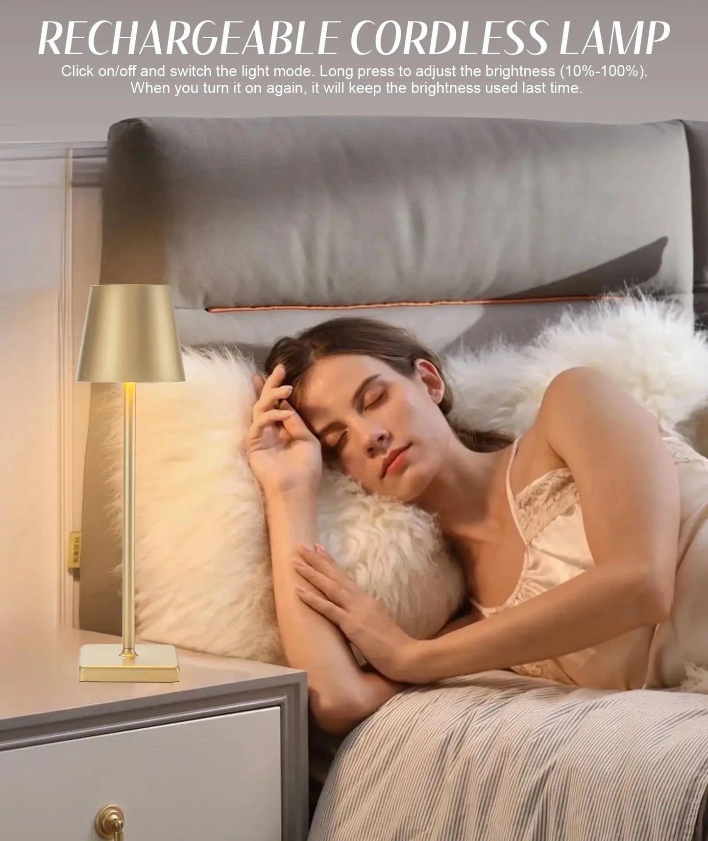 ILLUT15 - Lampada da tavolo a LED dimmerabile a 3 livelli