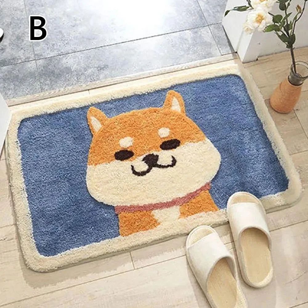 BAGC7 - Tappetino da bagno in materiale morbido con motivo a cartoni animati