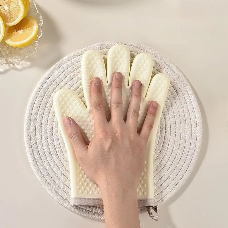 TESC36 - Guanti spessi antiscottatura in silicone, resistenti al calore