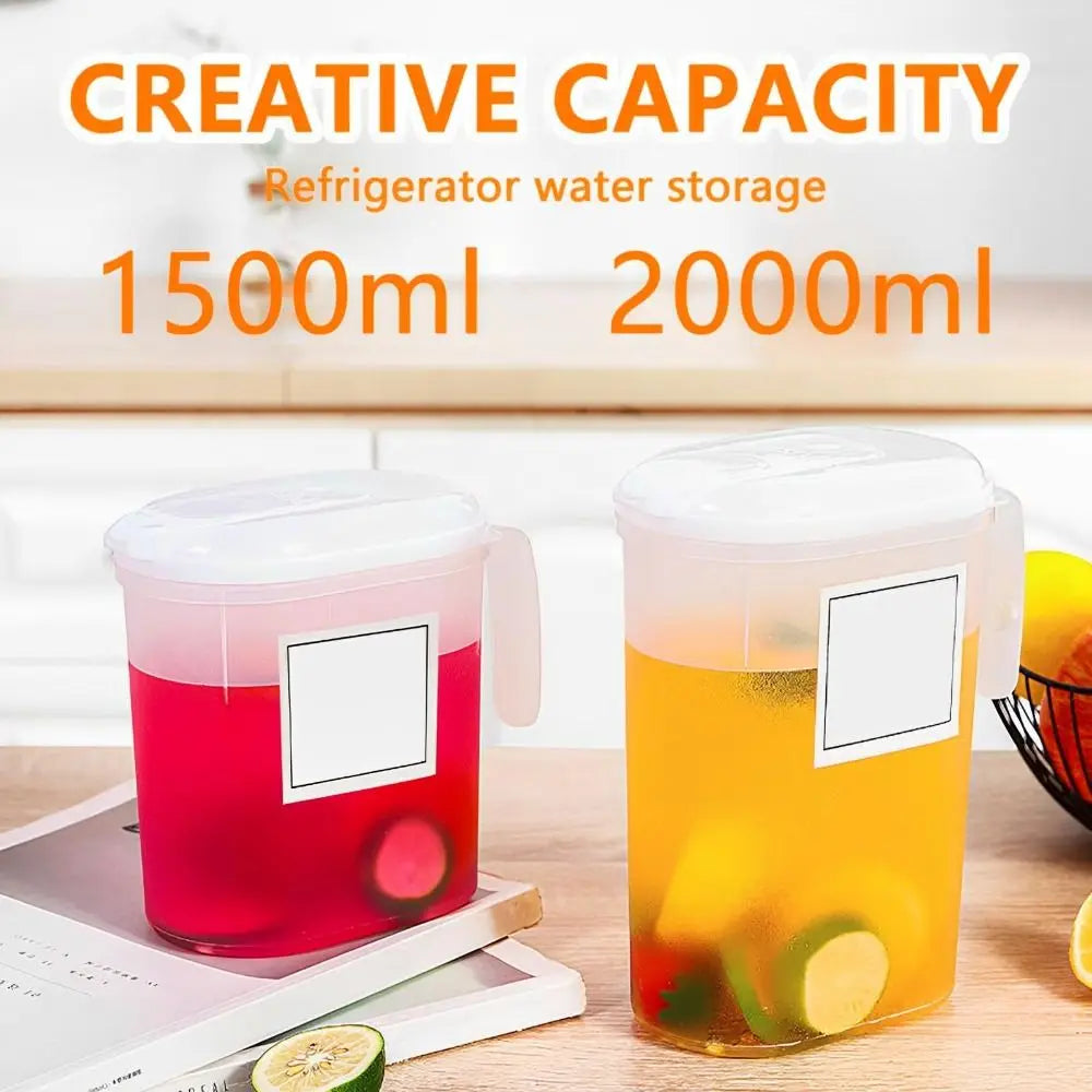 ACCT8 - Brocca per frigorifero in plastica da 1,5 l e 2 l con coperchio filtrante