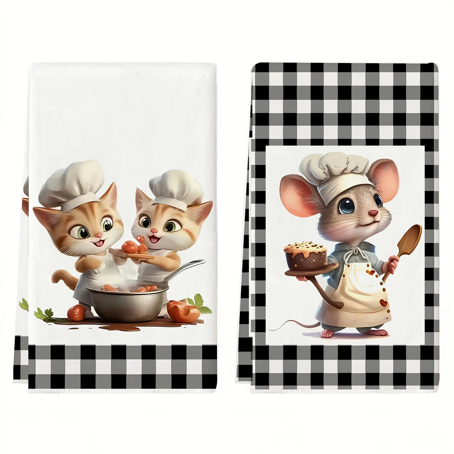 TESC5 - 2 pezzi di strofinacci da cucina