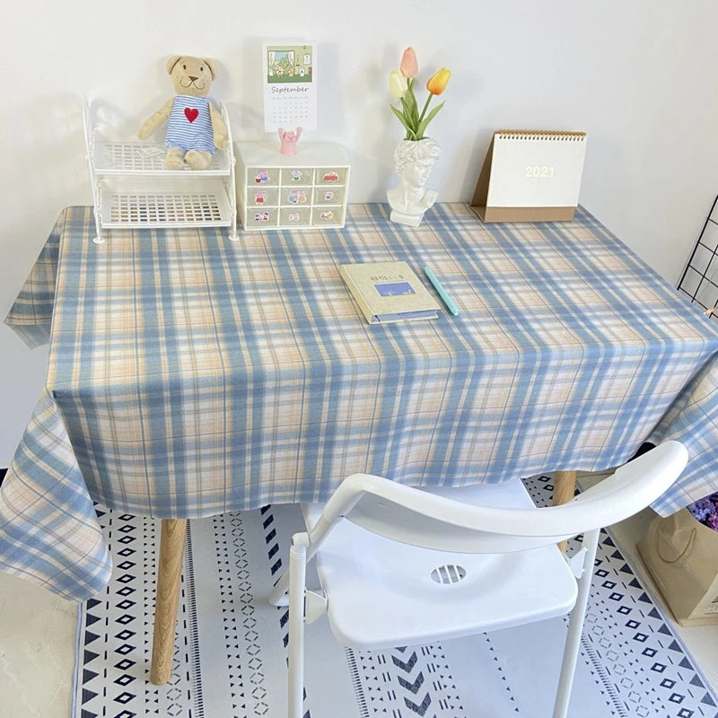 TESC19 -Tovaglia a quadri sala da pranzo