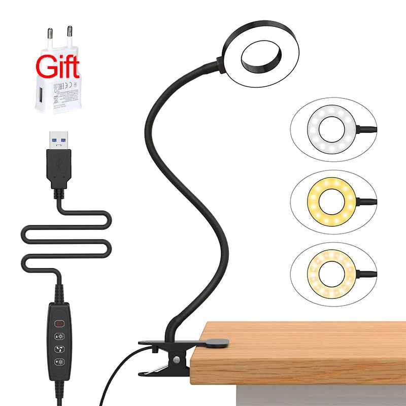 ILLUT6 - Lampada da scrivania a LED con braccio regolabile elettrico