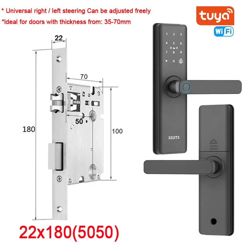 ACCET14 - Serratura elettronica biometrica per porta