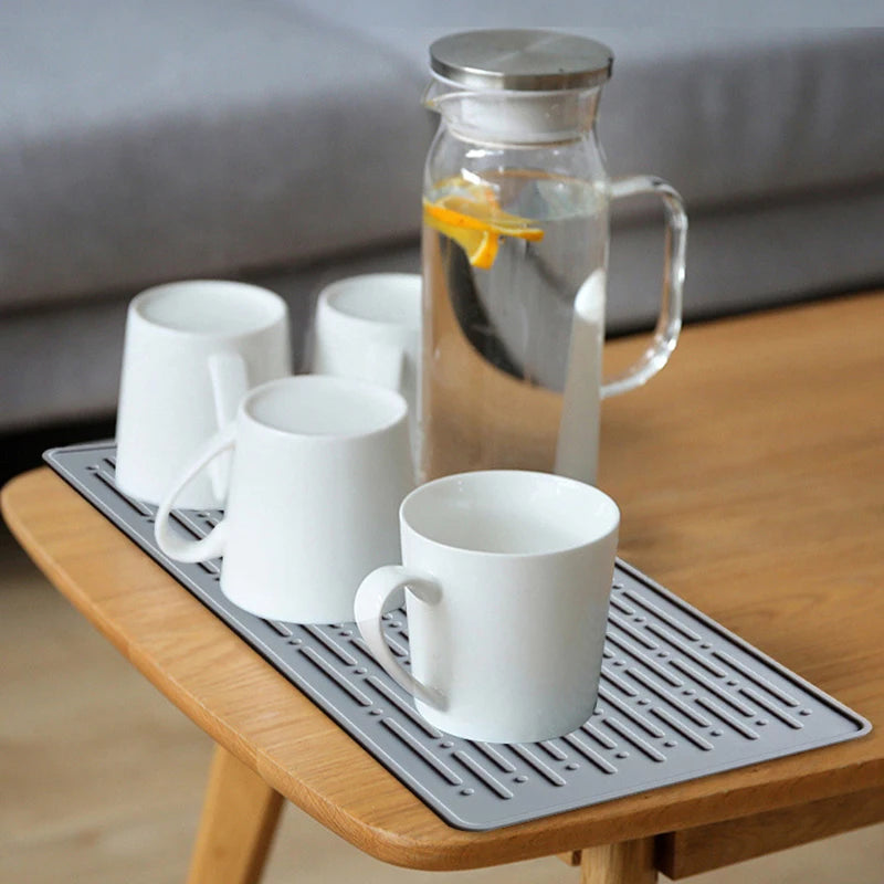 TESC24 - Tappetino scolapiatti pieghevole in silicone