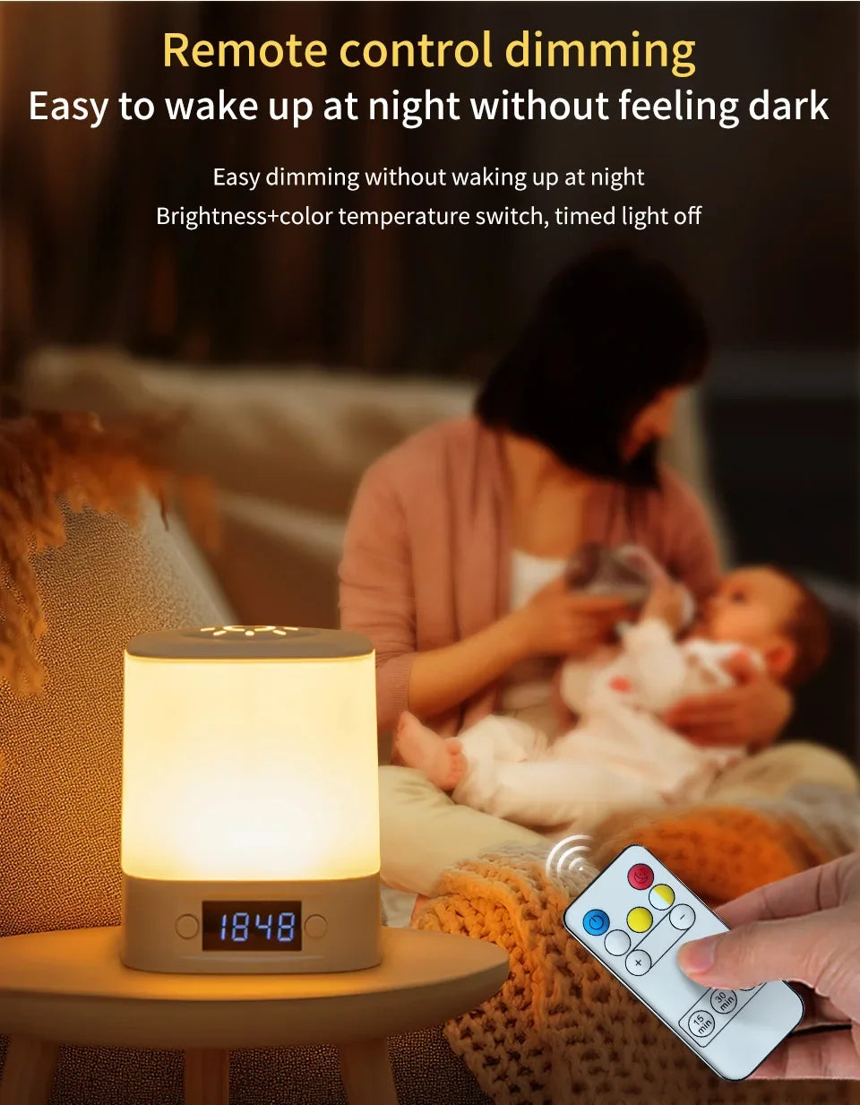 ILLR2 - Luci notturne a LED da comodino, dimmerabili