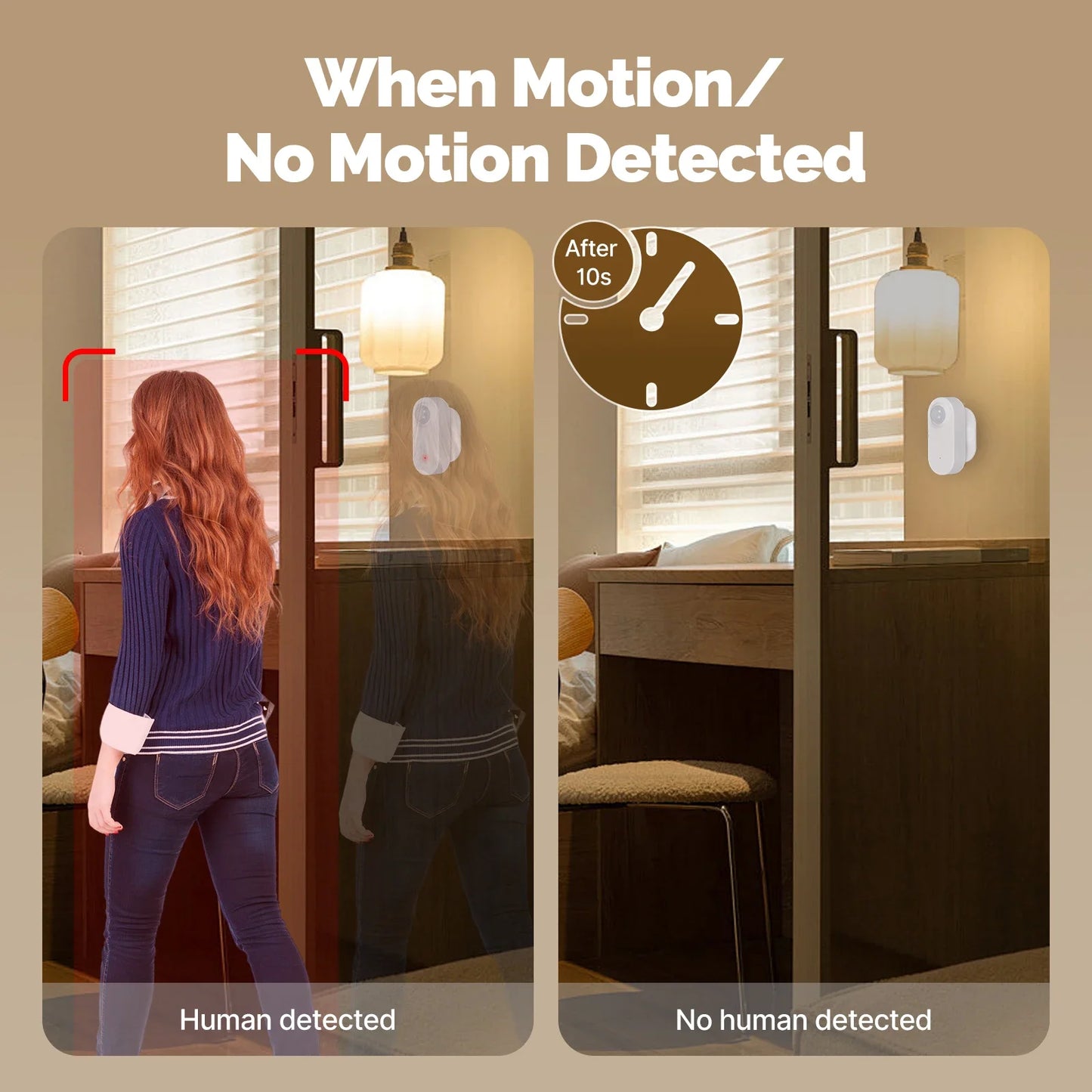 SICUD2 - Sensore PIR intelligente Tuya alimentato a batteria