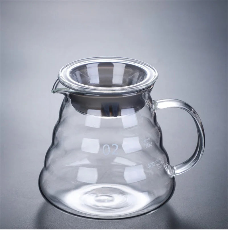 ACCT10 - Caraffa per caffè in vetro trasparente da 350/600/800 ml