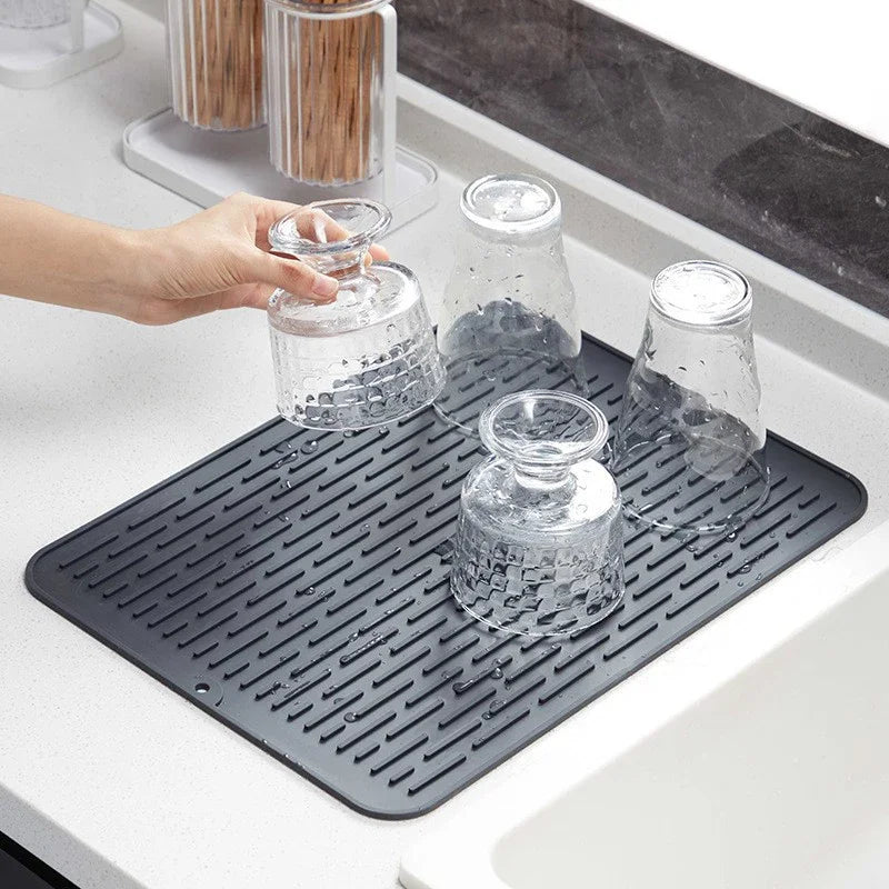 TESC24 - Tappetino scolapiatti pieghevole in silicone