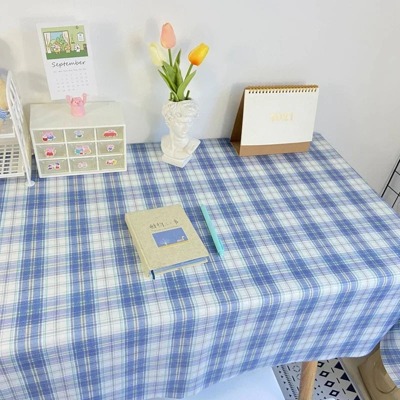 TESC19 -Tovaglia a quadri sala da pranzo