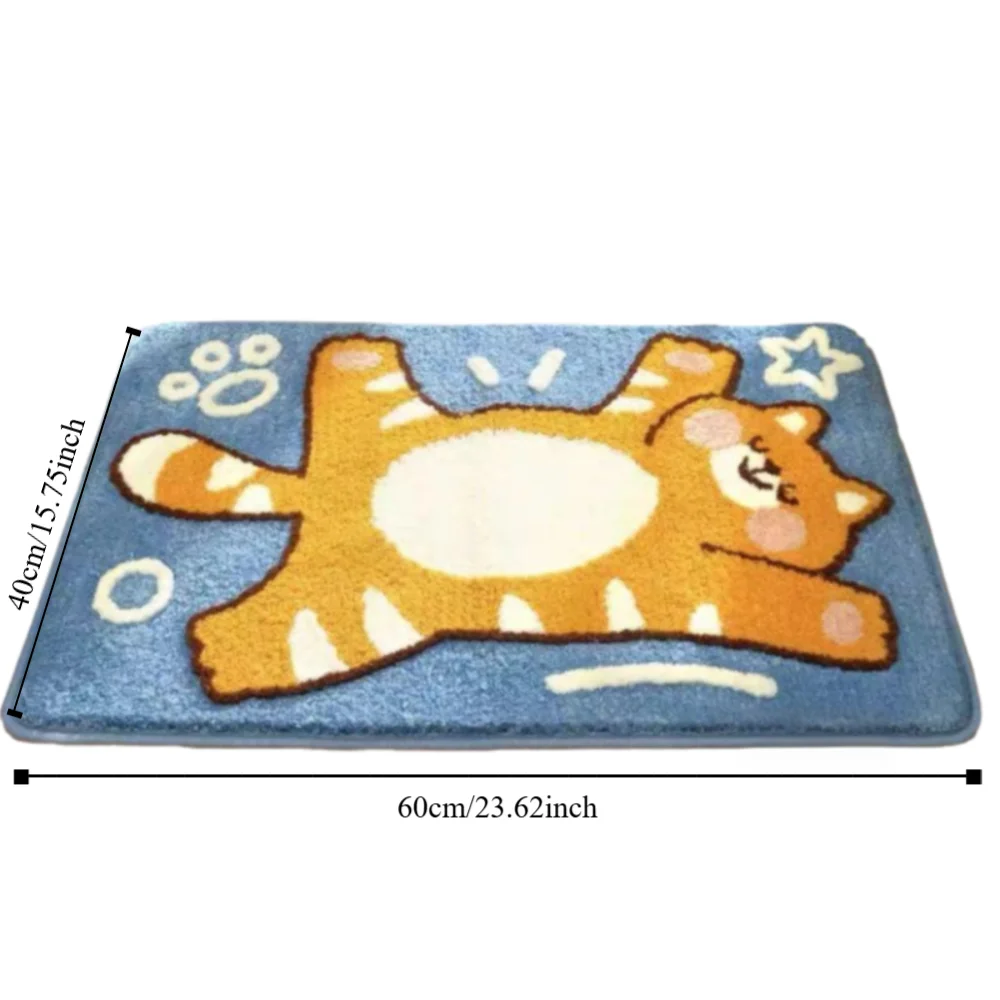 BAGC7 - Tappetino da bagno in materiale morbido con motivo a cartoni animati