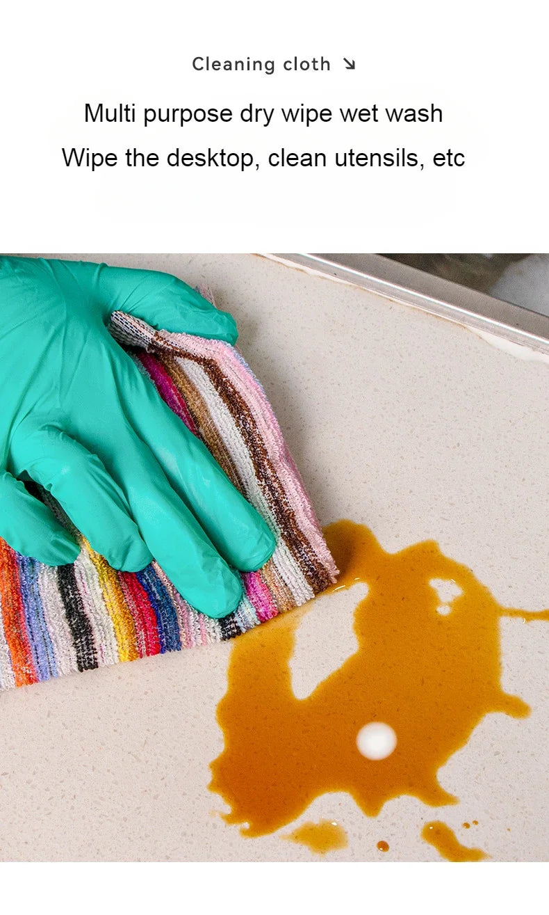 TESC2 -  Strofinacci da cucina a righe, 100% cotone, altamente assorbenti