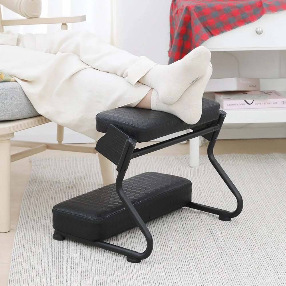 ERGOL11 - Poggiapiedi ergonomico per ufficio domestico, a doppio strato, con pedali