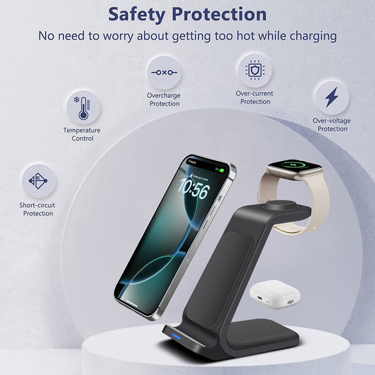 ACCET12 - Stazione di ricarica wireless 3 in 1 per iPhone