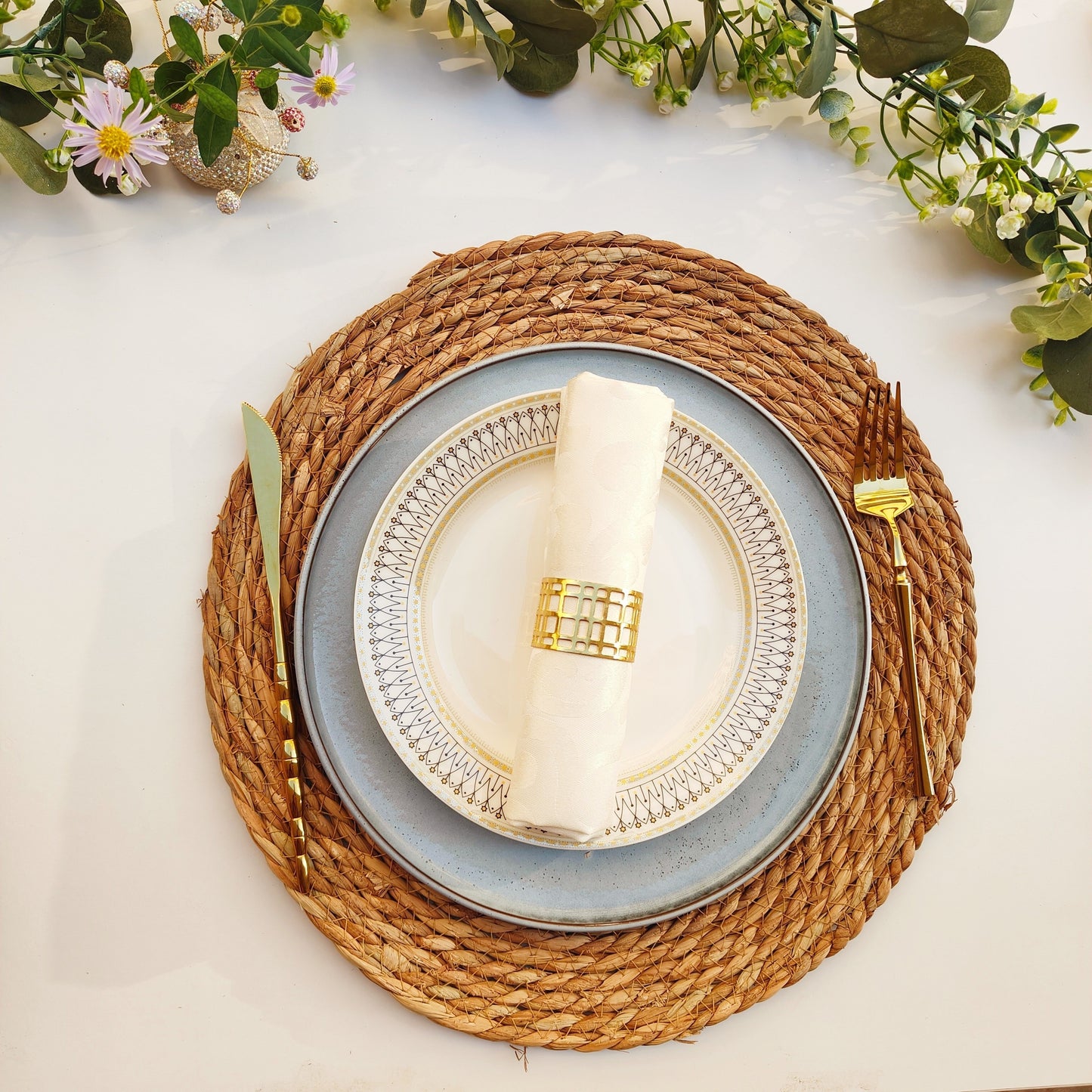 ACCT1 - 6 tovagliette in stile rustico naturale