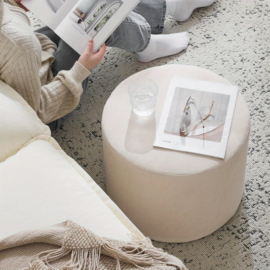 ARREM7 - Pouf imbottito in morbido bouclé